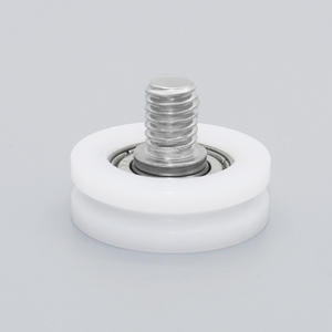 Roues de rail de porte et de fenêtre en forme de U en plastique nylon PA66 avec roulements et vis - Directement du fabricant - Product Image 2