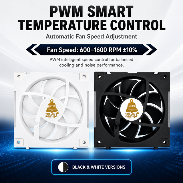 Hotbell 120mm ARGB PC Case Fan 5V Silent Cooling Fan Modular Daisy Chain RGB Gaming Computer Cooling Fan