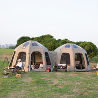 Tente gonflable imperméable de dôme de tente d'air d'Oxford pour le camping extérieur automatique pour 2 personnes