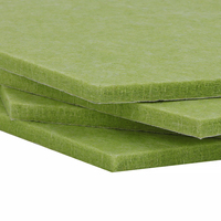 Vente chaude 9mm 10mm 12mm RPET Panneau de feutre acoustique pour Textiles de maison Feutre pour animaux de compagnie non tissé vert coloré