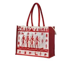 Último diseño de yute Tote Bag con logotipo personalizado Diseño de impresión Bolsa de la compra con almacenamiento en varios tamaños, estilos y colores para la venta - Product Image 4