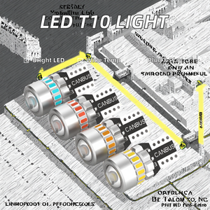Bombilla LED T10 4014 con Chip y Lente, Sin Polaridad, W5W 194 168 Canbus, para Luz de Estacionamiento y Reversa, Nueva, 18SMD, 10-18V, para Matrícula - Product Image 2