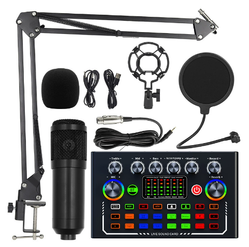 Wholesale V8 F009 998MAX Kya2 Kya3 M8 V8S V8K P999 F11USB Sound Card Audio Mixer Interface Sound Board for PC Gaming Recording