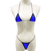 Europese Amerikaanse Dames Sexy Driepunts Bikini Set Doorzichtige Badpak Met Bh En Ondergoed Lingerie