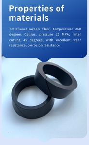 Ptfe Plus in fibra di carbonio anello guida mitra taglio 45 gradi Z a forma di PTFE pieno di rame polvere pezzo personalizzato - Product Image 4