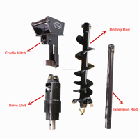 Tarière de terre Pièces de rechange Mini Skid Steer Attachments Tarière de terre hydraulique