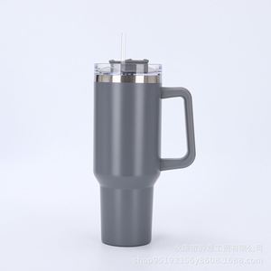 Gobelet de voyage isotherme H1.0 pour voiture, 40 oz, double paroi sous vide, avec couvercle et paille, antidérapant, logo personnalisé ODM - Product Image 1
