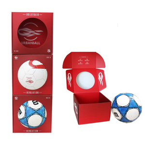 High quality Custom paper boxes display box for football basketball paper gift box with clear pvc window