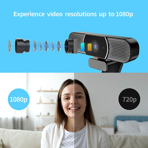 Webcam per <span class=keywords><strong>computer</strong></span> portatile conferenza 2K con microfono e altoparlante - Product Image 4