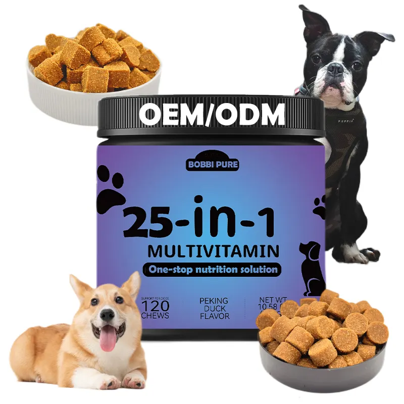 Pet Suplemento Oem Odm Dog Suplemento Vitamina Animais Cão Senior Saúde Geral Vitaminas nutricionais para gatos e cães