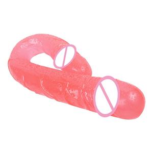 Günstigste Doppelseitige Dildos aus Guangzhou, 43cm Superlang, TPE, <span class=keywords><strong>17</strong></span> Zoll, Schwarzer Doppelkopf-<span class=keywords><strong>Dildo</strong></span>, Transparent - Product Image 4