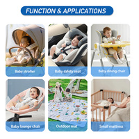 Coussin rafraîchissant en gel pour siège auto bébé, respirant et pliable, pour poussette, garde bébé au frais en été