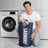 Panier à linge pliable en tissu, type sur pied - Rangement durable et écologique
