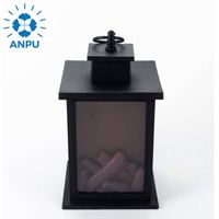 Lanterne Led en carbone pour Simulation de flamme, livraison directe au client, lanterne Portable rétro tendance