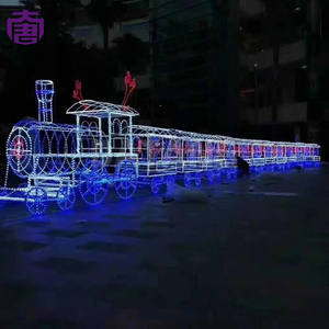 Motif lumineux de train de Noël LED imperméable pour extérieur, motif 3D pour décoration de Noël en extérieur - Product Image 3