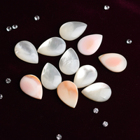 Coquille naturelle blanche et coquille de reine en forme de larme, pierre précieuse naturelle en vrac pour la fabrication de bijoux, taille personnalisée, coquille de haute qualité