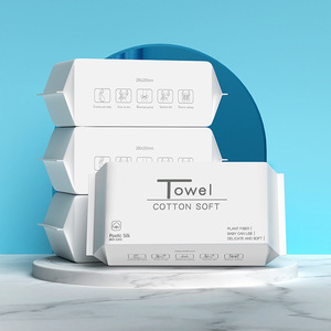 100% serviettes en papier <span class=keywords><strong>non</strong></span> tissées jetables en coton à séchage rapide pour un usage domestique débarbouillettes <span class=keywords><strong>de</strong></span> bain solides pour le démaquillage - Product Image 5