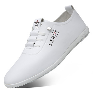 Zapatillas Deportivas de Piel Transpirable para Hombre, Color Blanco, Suela Suave, Estilo Casual para Caminar, Talla 605, Estilo Juvenil - Product Image 5