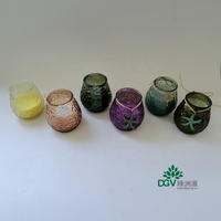 Bougeoir de cheminée en verre transparent Offre Spéciale DGV support votif pour les occasions de Noël