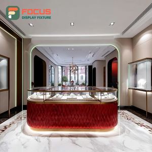 High Visibility Jewelry Shop Display Polished Surface Boutique Space Jewelry Cabinet - Product Image 2