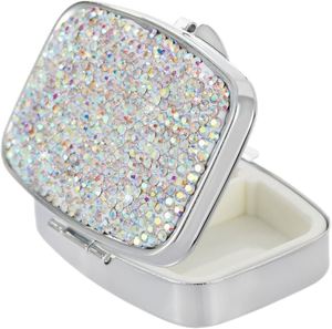 กล่องใส่ยาโลหะสีเงินประกายวิบวับ - Product Image 4