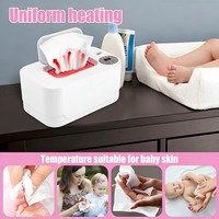 Chauffe-lingettes pour bébé avec lumière LED 40-55 ° Chauffe-lingettes portable C Dispenser : Garde les lingettes chaudes et humides – Service OEM/ODM