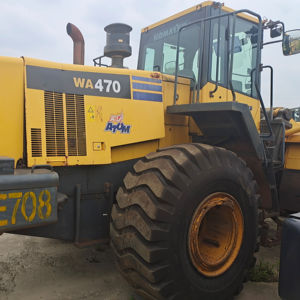 Petite chargeuse sur pneus Komatsu WA470 d'occasion, pour les travaux agricoles et de Construction à Shanghai, vente en gros - Product Image 1