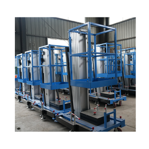 Satu orang angkat udara seluler satu pria angkat untuk dijual luar ruangan dalam ruangan tiang tunggal pengangkat Platform paduan aluminium - Product Image 5