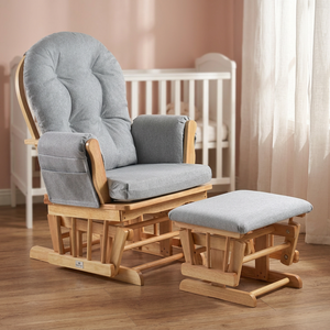 Couleur personnalisée moderne écologique modulaire en bois loisirs allaitement bébé dormir inclinable planeur chaise tabouret vivant - Product Image 1