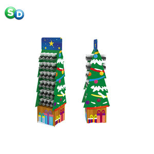 Christmas Series Promotional Products Shelf Floor Standing Customized POP Cardboard Christmas Ornament Display <b>Stand</b> - Product Image 4
