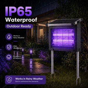 Lumière extérieure solaire de LED de piège de lumière UV portative et détachable avec l'anti-moustique pour le jardin de ferme - Product Image 5