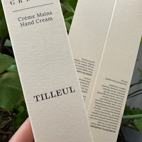 Boîte en papier texturé en coton de luxe pour cosmétiques et soins de la peau, boîte en carton beige pour emballage de produits de soin