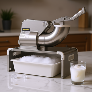 Máquina de Hielo Raspado Eléctrica Vevor de 350W, Máquina para Hacer Conos de Nieve de Acero Inoxidable, Control Manual, Uso Doméstico, Color Plateado - Product Image 2