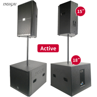 Système de haut-parleurs actifs professionnels INSIGAI avec module amplificateur intégré, ensemble complet de caissons de basses de 12, 15 et 18 pouces