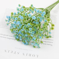 Fleurs artificielles de gypsophile en gros, tiges réalistes sans perte de pétales, multicolores, pour décoration de mariage, décoration intérieure et centre de table