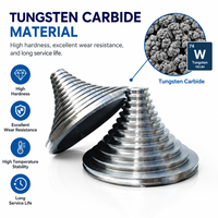 Poulie conique à pas variable en carbure de tungstène pour pulvérisation céramique, pour machine à tréfiler, ligne d'étainnage de câbles, roue de guidage multi-creuses