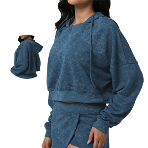 Conjuntos de 2 Piezas para Mujer Otoño, Talla XL, Falda de Tenis con Capucha, Conjuntos de Gimnasio y Fitness, Logotipo Personalizado, Transpirable, Ecológico, Diseño Sólido - Product Image 1