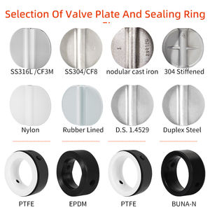 कयोग्य हैंडल मैनुअल तितली वाल्व pn16 dn200 कच्चा लोहा औद्योगिक जल नियंत्रण के लिए - Product Image 4