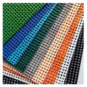 Vải Lưới Polyester Bọc Nhựa PVC Dệt Màu Sắc 1000D 14X14 260gsm