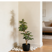 Troncs d'arbres réels, figuier artificiel, plastique hautement résistant à l'eau, pour la décoration de la maison, mariage, Noël, Halloween, arbre artificiel fait à la main