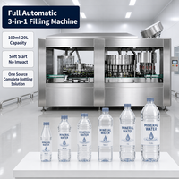 Machine de rinçage, remplissage et bouchage automatique haute vitesse pour bouteilles PET d'eau potable pure et minérale