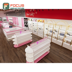 Luxury Hair Extension Display Counter Glass Showcase Drawer Integrated Shelf Display Counter Cabinet - Product Image 5