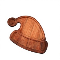 Plateau de service de table en bois jetable, design moderne et élégant, pour desserts et gâteaux, idéal pour les fêtes de Noël et les dîners, pour l'export.