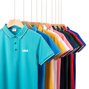 Polo Shirt Workwear T-Shirt Custom Advertising Shirt Summer Short Sleeve Company Team Building T-Shirt Custom Printed Logo