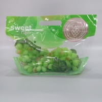 Sacs en plastique personnalisés anti-buée avec fermeture éclair pour fruits (pommes, raisins, cerises) – Conservation optimale