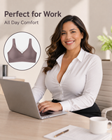 Soutien-gorge invisible sans couture en gelée pour femme, col en V, doux, pour tous les jours, grande taille, personnalisable avec logo TK, best-seller