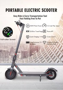 Trottinette électrique en stock UE, vente en gros, 350W, deux roues, puissante, rapide - Product Image 3