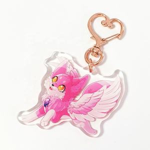 Translucent Printed Custom Cartoon Anime Epoxy Acrylic Charms Key Chains - Product Image 1