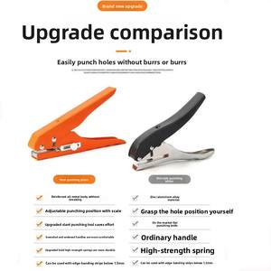 Poinçon de trou de couvercle de vis réglable de 8mm 10mm 12mm 15mm avec foret de cône de limite, <span class=keywords><strong>pince</strong></span> de trou de poinçon de trou rond simple tenu dans la main - Product Image 6