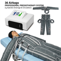 Appareil de pressothérapie corps entier avec 36 airbags, massage par compression et chaleur, et analyseur de peau pour salon de beauté